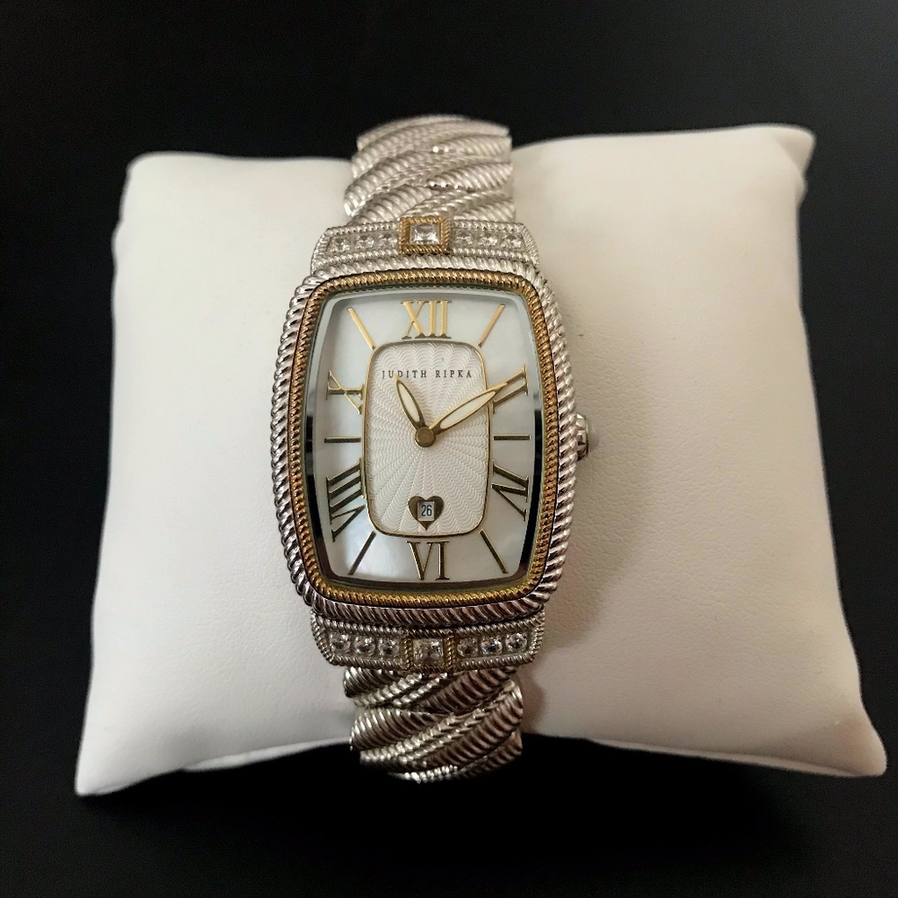 Judith Ripka Mother of Pearl Quartz Watch